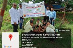 Celebrating world environment day @  jain school honaga with high school students along with college faculty & 1 professional BAMS students